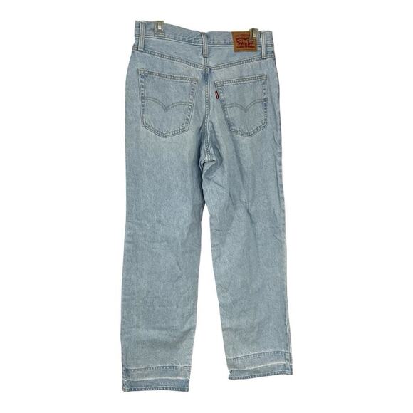 Levis Womens Y2K Style Mid Rise 94s Baggy Wide Leg Jeans Sz 29 Lightwash Skater - Picture 16 of 16